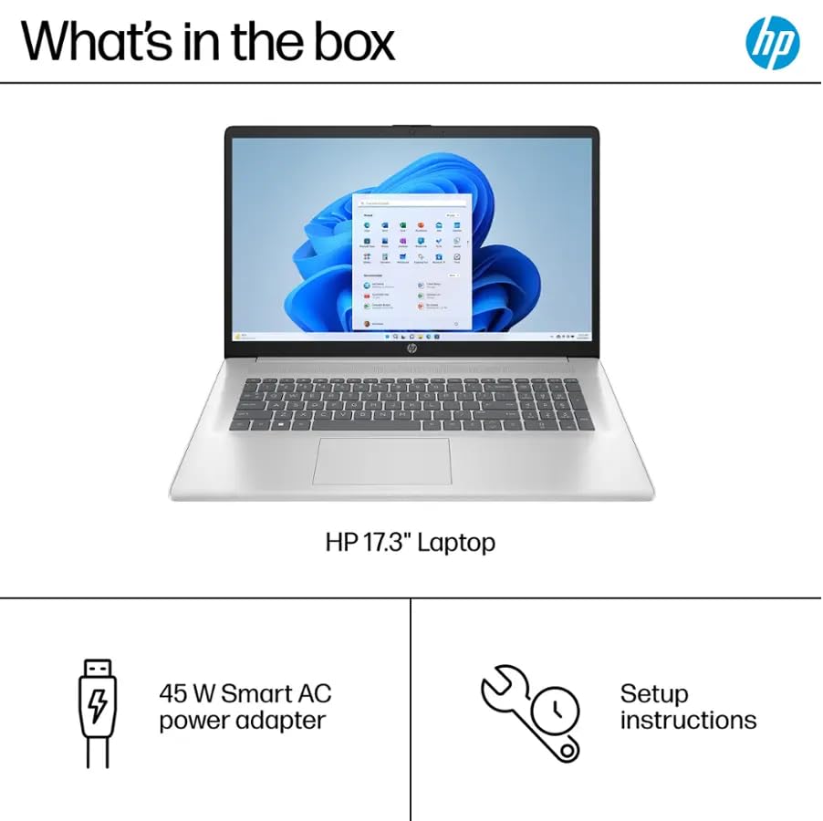 HP 17 Laptop 17.3" FHD 16GB 1TB SSD Ryzen 5 7430U miniatura 3