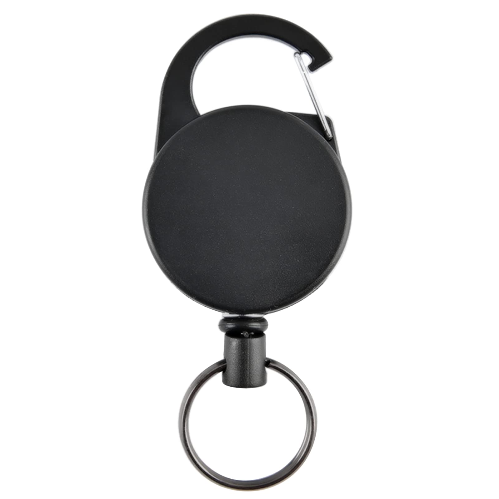 MINGLEA 60CM Multifunctional Roll Retractable Keychain Bag Recoils ID-Card Holder Keyring Keychain Stainless Steel Rope Keyring