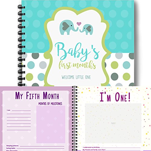 Elephant Babys First Year Memory Book First Year Album Stickers