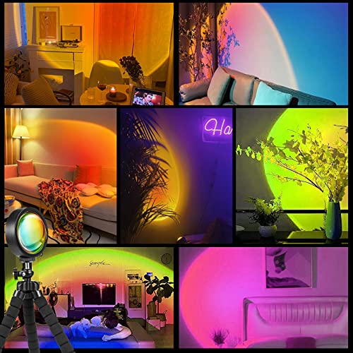 HUGOMOVA Sunset Lamp Projector with App & Remote Control — view 3