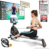 Sportstech RSX400 Vogatore - Marchio di qualità Tedesco - Eventi Video & Mulitplayer App, Cintura...