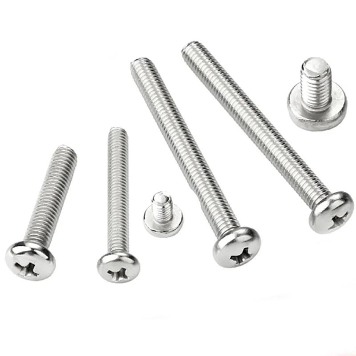 2-50pcs M2/M2.5/M3/M4/M5/M6/M8 Viti Macchina Con Testa Bottone A - Foto 11