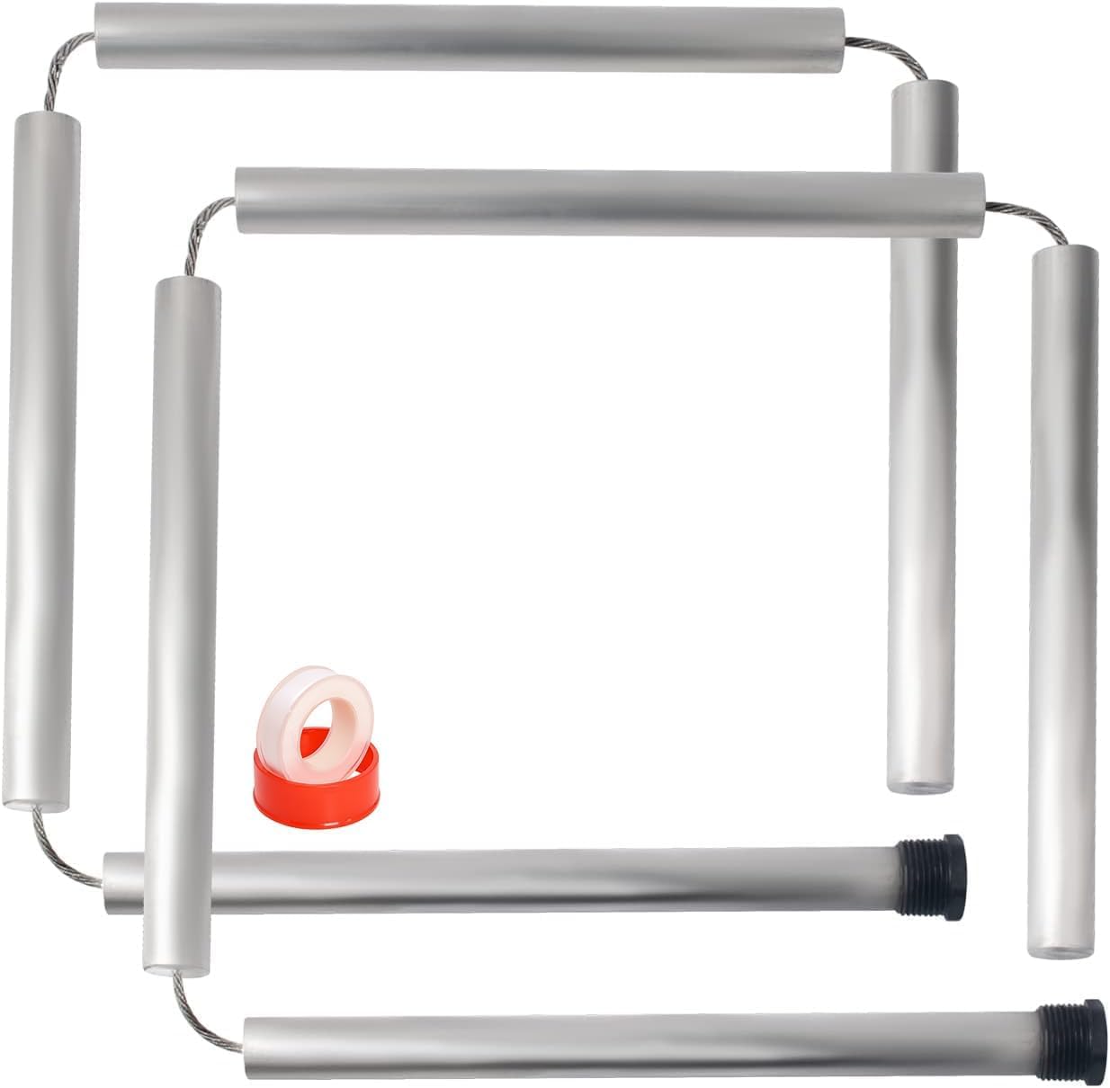 PODOY 44 - Varilla de ánodo de magnesio flexible para calentador de agua (rosca NPT de 3/4"), compatible con Rheemm, Reliancee, Richmondd, GEE, tanque de agua doméstico (2 unidades)