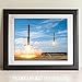 Astronomy Poster - SpaceX Falcon Heavy Boosters Landing - 11x14 Unframed Art Print - Vintage Posters for Dark Academia, Space Poster for Astronomers and Space Exploration Enthusiasts