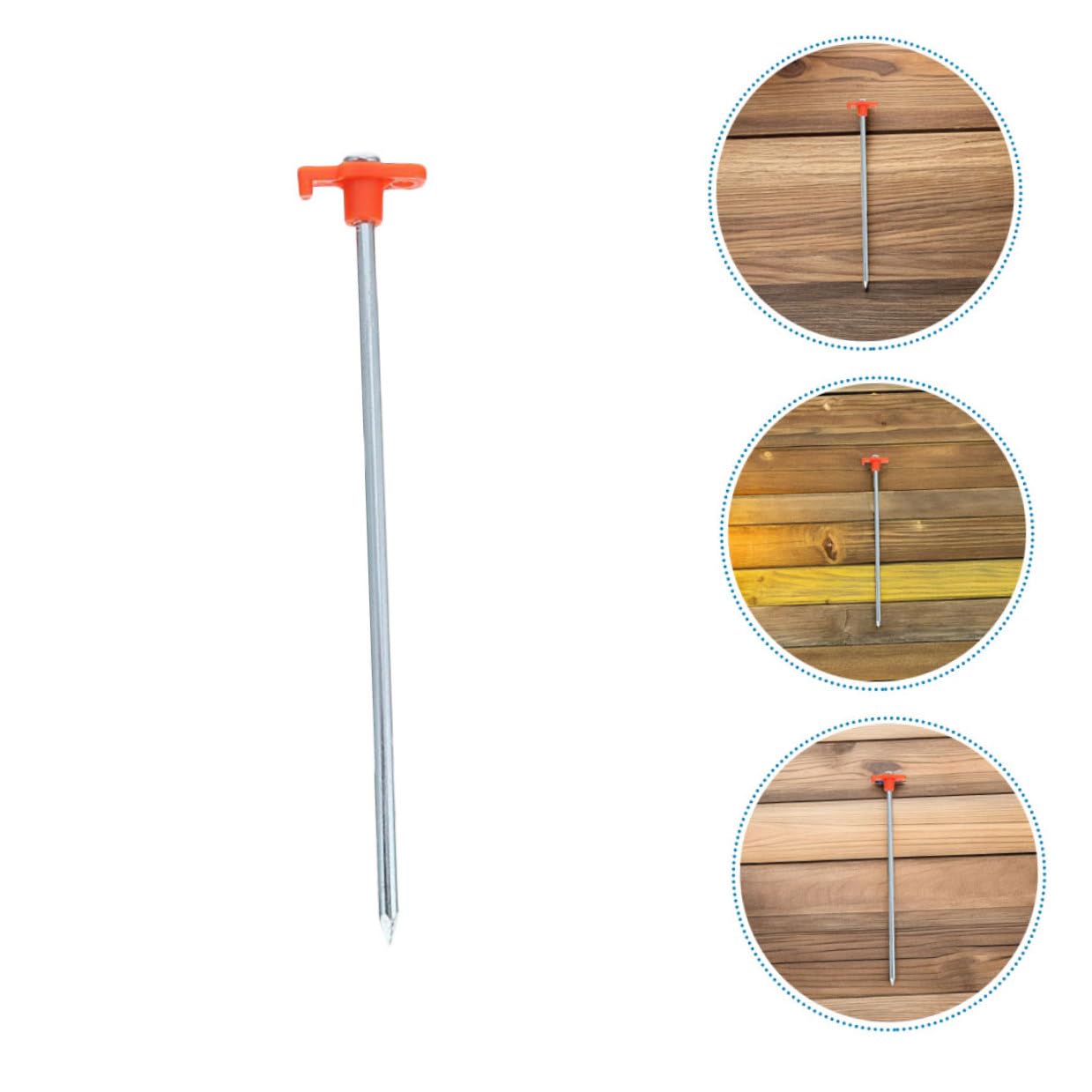 Cabilock 12 Piezas Piquetas de Acero para Tienda de Campaña Estacas Reforzadas para Suelo Duro y Arenoso Anclajes Resistentes para Camping Playa y Senderismo de Unidades