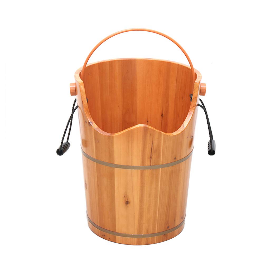 Secchio per pediluvio in Legno Pediluvio, Barile per pediluvio in Legno Famiglia in Legno Durevole per la Salute Secchio per Il Lavaggio dei Piedi Vasca per Piedi Pediluvio in Legno massello