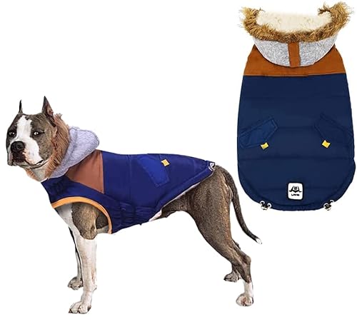 Dogs Windproof Cold Weather Coats, Dog Clothes Apparel Winter Vest, Cold Weather Dog Jacket, Dog Cold Weather Coats Warm, Small Dog Jacket Puppy Coats For Small Medium Large #TOP14