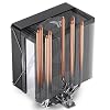 JONSBO CR1000 EVO Color CPU Cooler Black,Silent Series CPU Air Cooler,CPU Fan,RGB Automatic Light(4pin H154mm, 4 Copper Heat Pipe AM4/AM5/Intel LGA1851/1700,120mm PWM,Top Cover RGB, Black