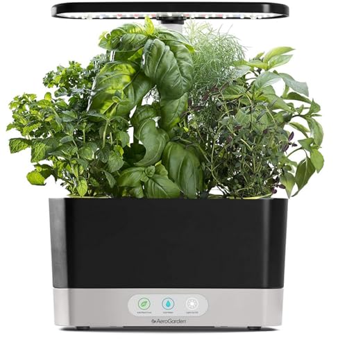 AeroGarden Harvest Indoor Garden Hydroponic System with LED Grow Light and Herb Kit, Holds...