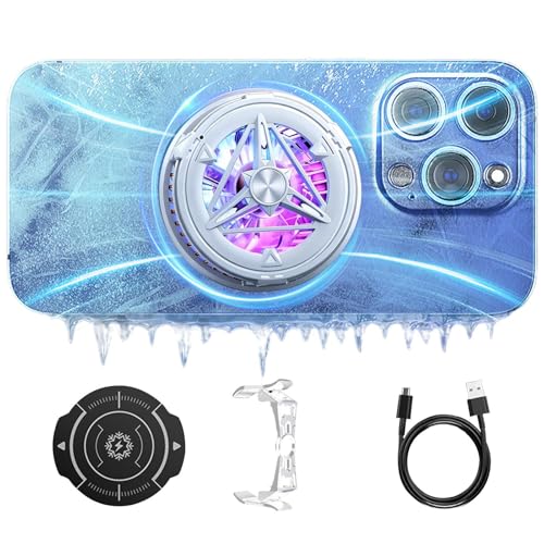 Ventilateur semi-conducteur avec affichage de température pour téléphone et tablette