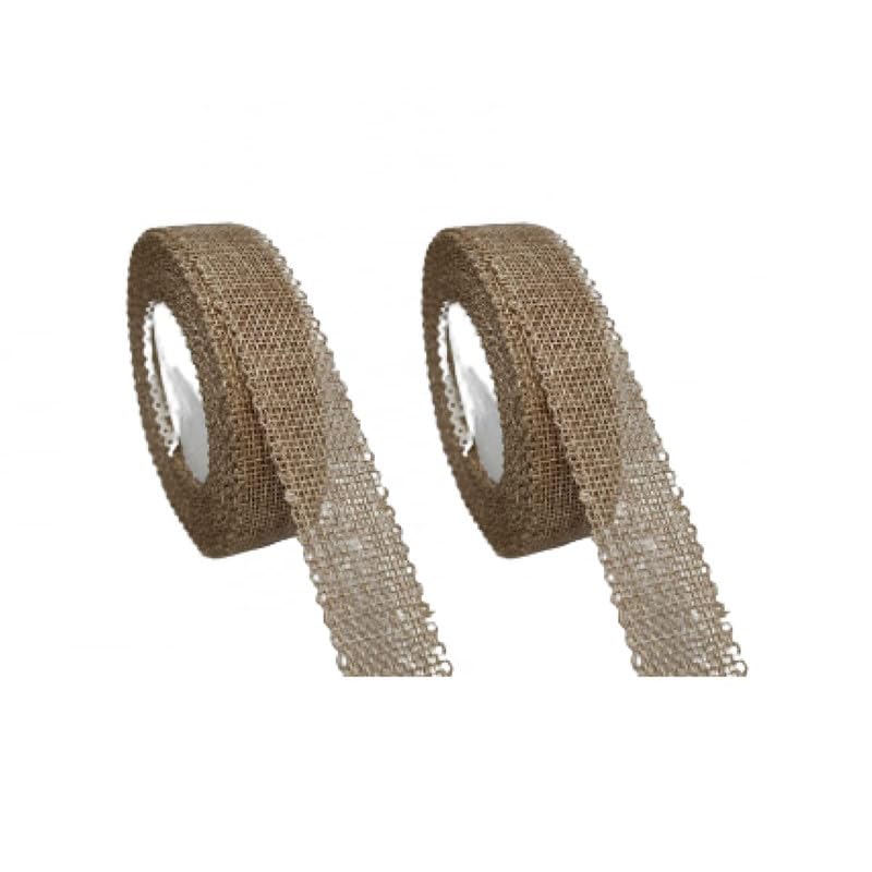Image of Oasis Eco Friendly Jute Ribbon for Multipurpose Gift-Hamper Wrapping, Arts & Crafts, Decoration & Flower Bouquet Wrapping, 1Inchx9mtr, Pack of 2, Natural Light