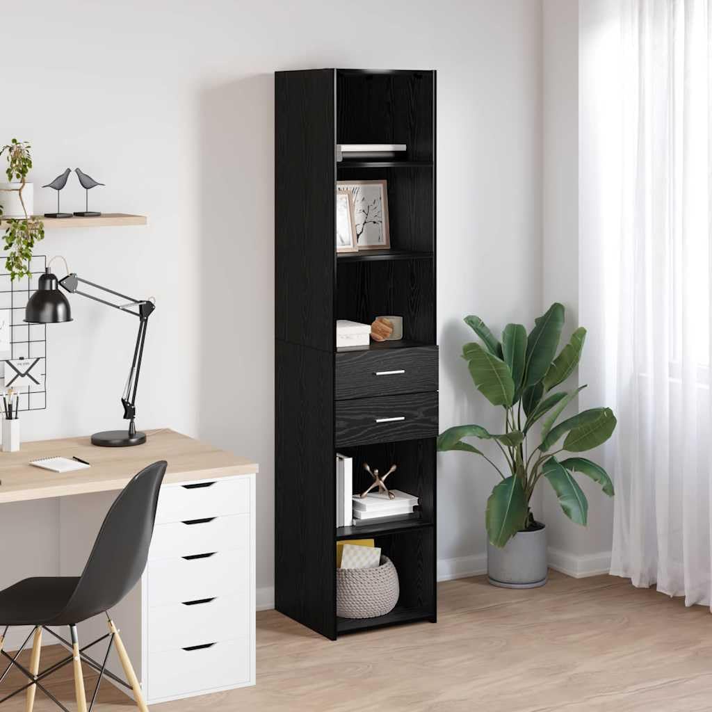 Mobiletto alto, effetto rovere, 40 x 42,5 x 185 cm, in legno