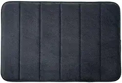 Tapete Antiderrapante Soft – Macio, Absorvente, Lavável e de Secagem Rápida para Conforto e Segurança (Cinza)