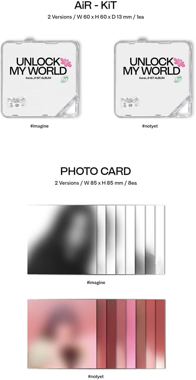 FROMIS_9 UNLOCK MY WORLD 1st Kihno Album (NOTYET Ver.) K-POP SEALED