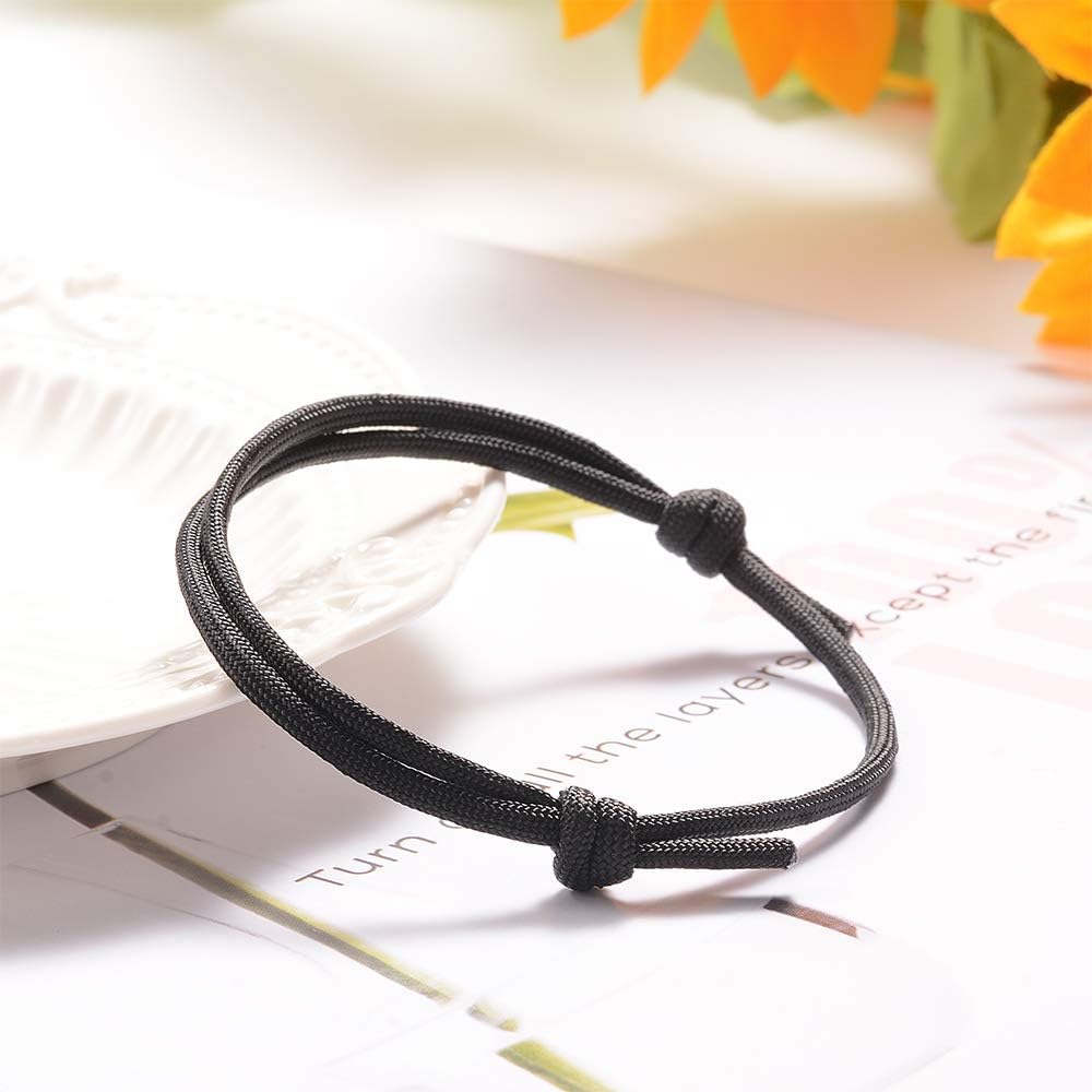 Jeka 6 Pcs Nautical Braided Handmade Rope String Adjustable Bracelets for Men