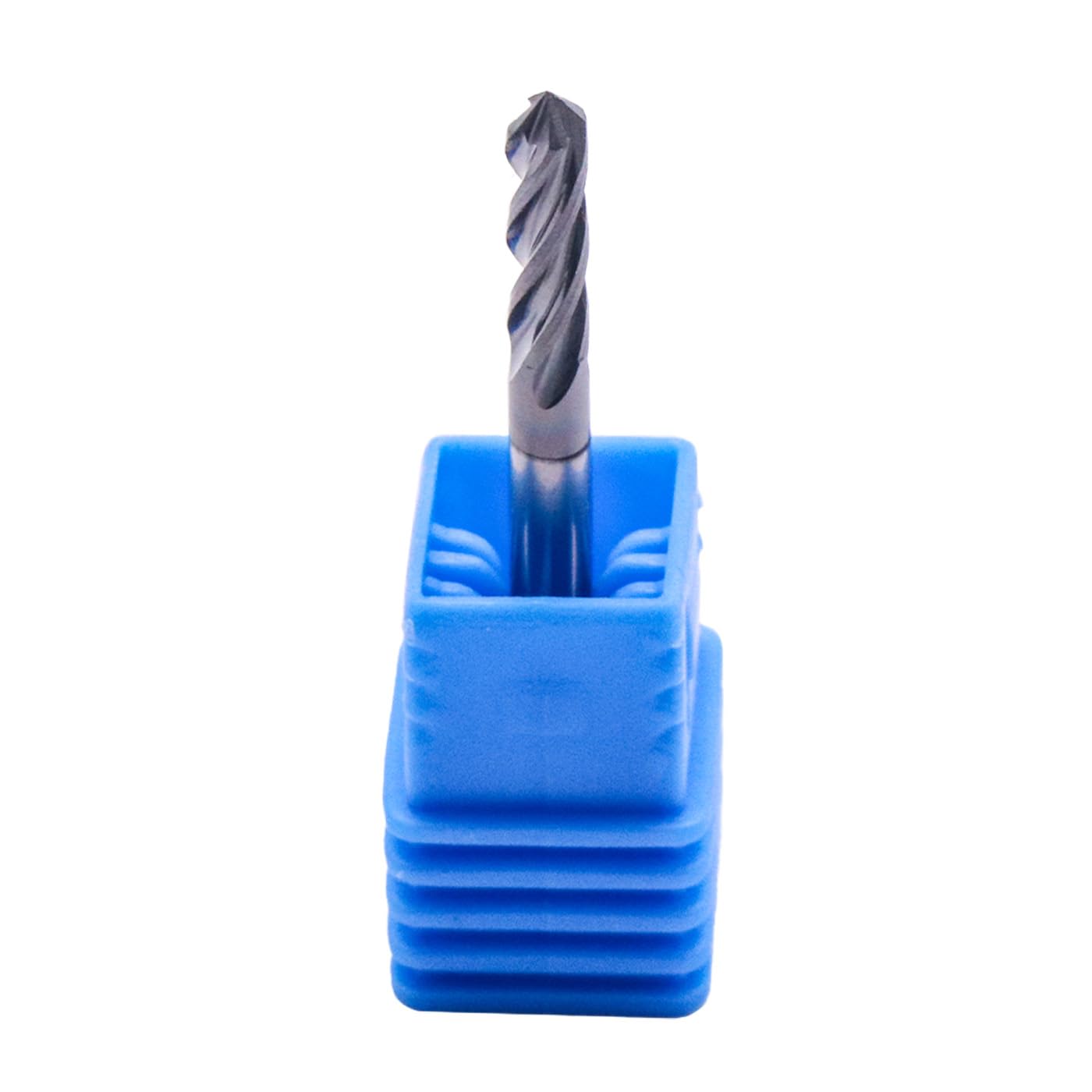 Solid Carbide Drill Mill Set(5Pc, 1/8in), AlTiN Coated, 4 Flute, 90° Included Angle, 1/8" Cutting Dia, 1/8" Shank Dia, 1/2" LOC, 1-1/2" OAL For Milling Alloy Steel, Hardened Steel, Iron, Copper