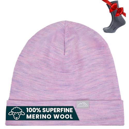 Merino Wool Beanie Men and Women – Cuff Merino Wool ...