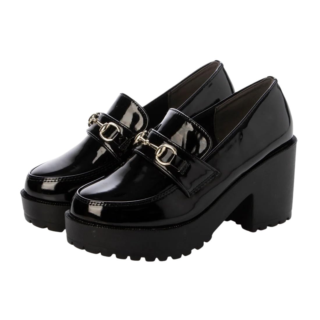 美品❗️ Y's ワイズ スリッポン プラットフォーム ローファー 厚底 ブラック Lace-up platform square head derby shoes LEATHER SLIP-ONS