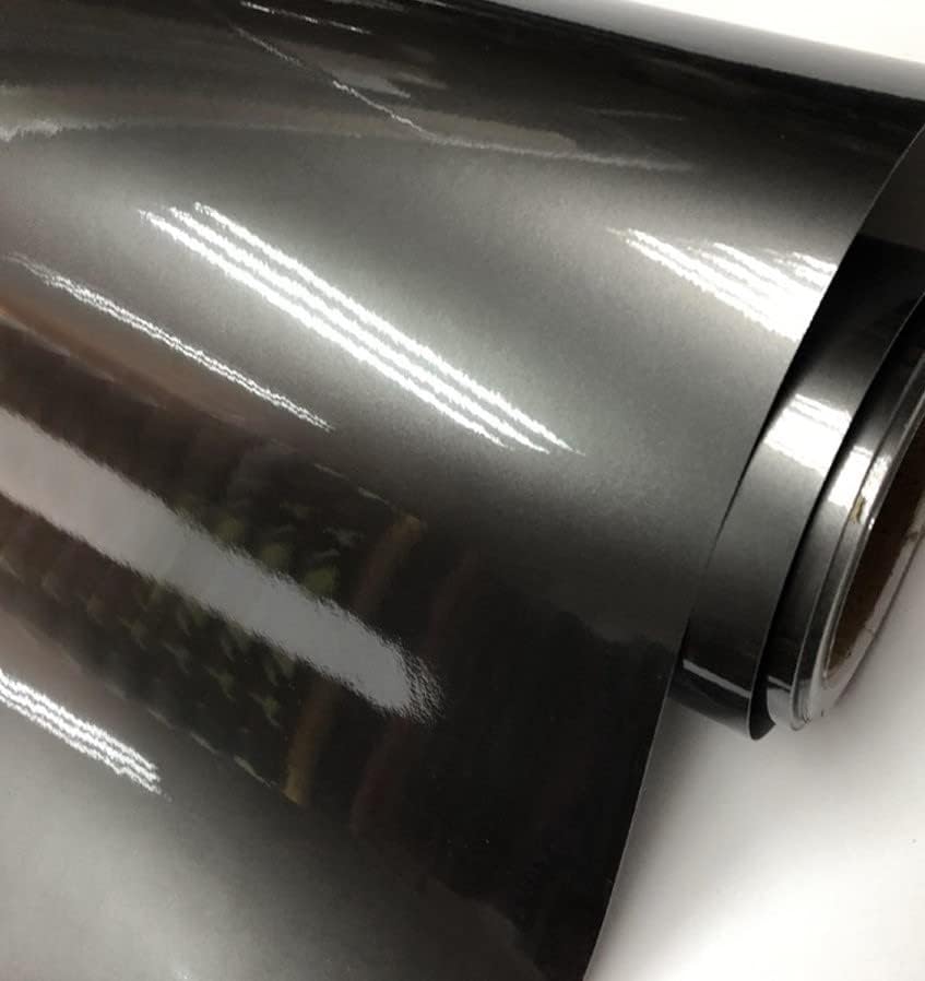 Image of HOME13 Wrap Car & Bike DIY Wrap Sheet Roll Film Sticker Decal Rated Grey Metallic (12 x 50)