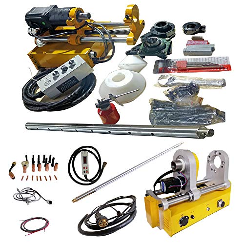 HayWHNKN Portable Line Boring Machine and Portable Auto Rotary Inner Boring Welding Machine for Excavator Repair Combination 110V Not Include MIG Welder 110V (XDT40 Boring and Welding Machine Sets)