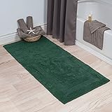 Cotton Bath Mat- Plush 100 Percent Cotton 24x60 Long Bathroom Runner- Reversible, Soft, Absorbent,...