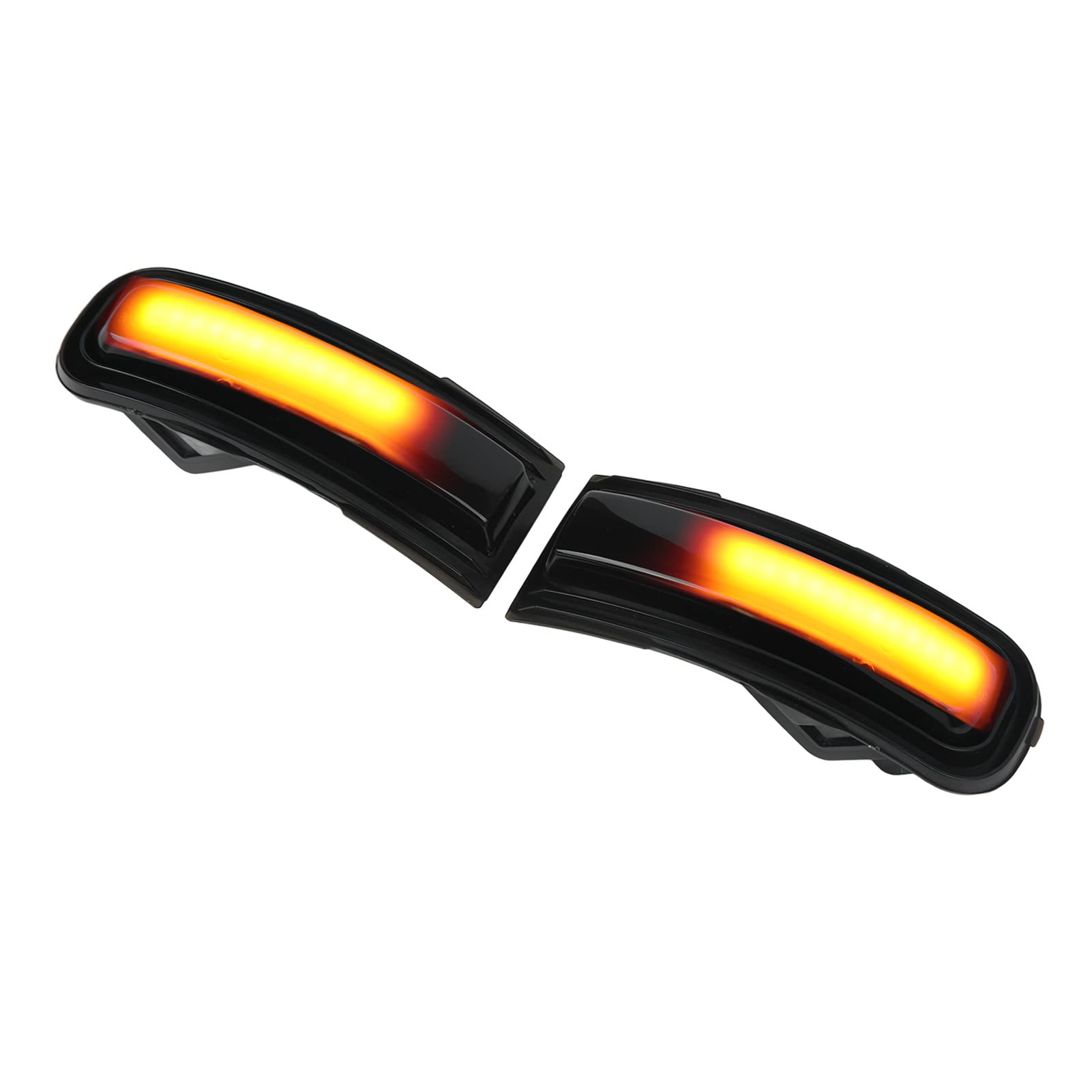 Qiilu Indicatore di direzione per specchietto laterale 2 pezzi IP67 Indicatore ambra continuo impermeabile di ricambio per Renegade 2015‑2022 Accessorio per auto con luce per
