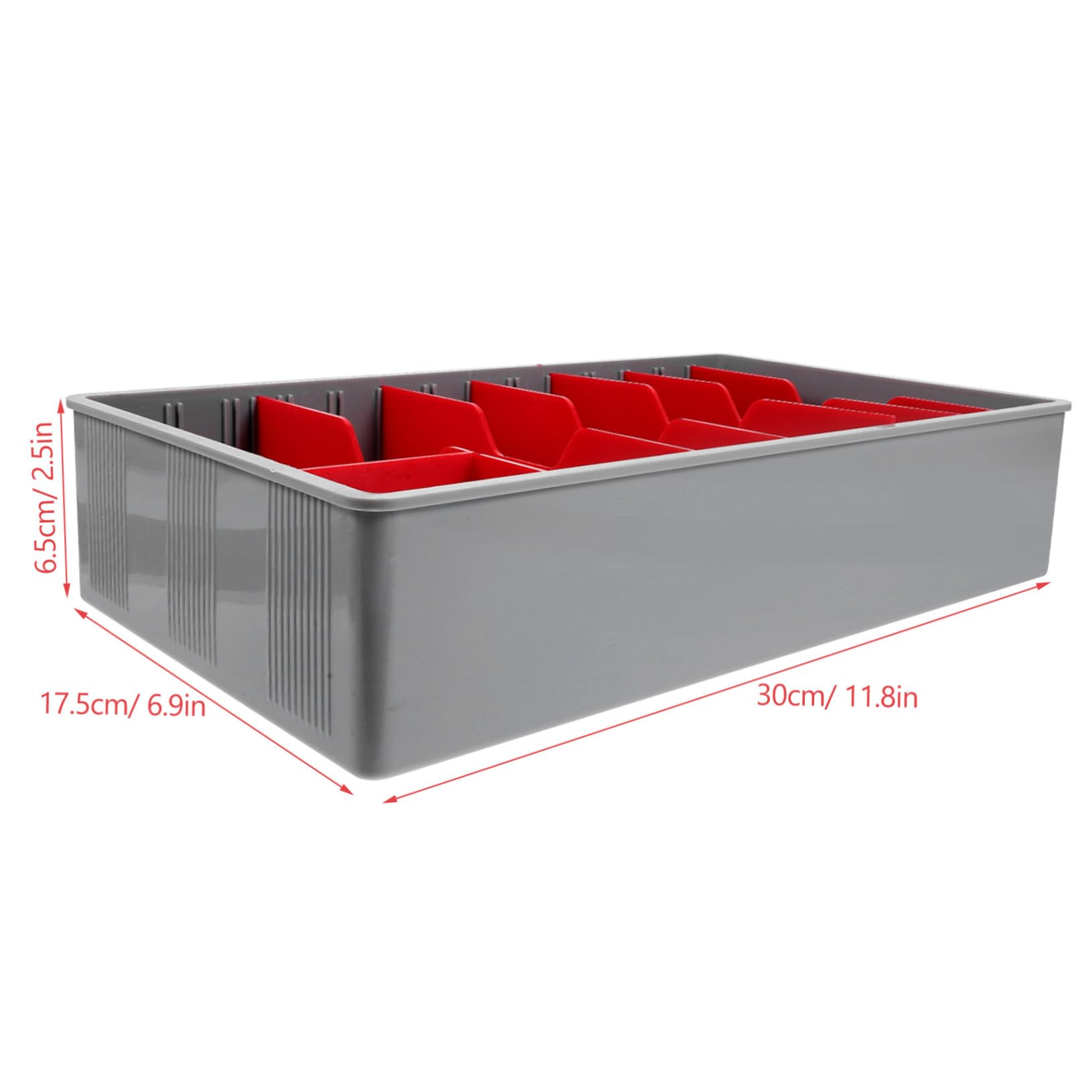 jojofuny Caja Organizadora de Plástico 5 Compartimentos Divididos para Dinero, Bandeja para Cajón de Caja Registradora Profesional y Práctica, Adecuado para Colegio y Tienda