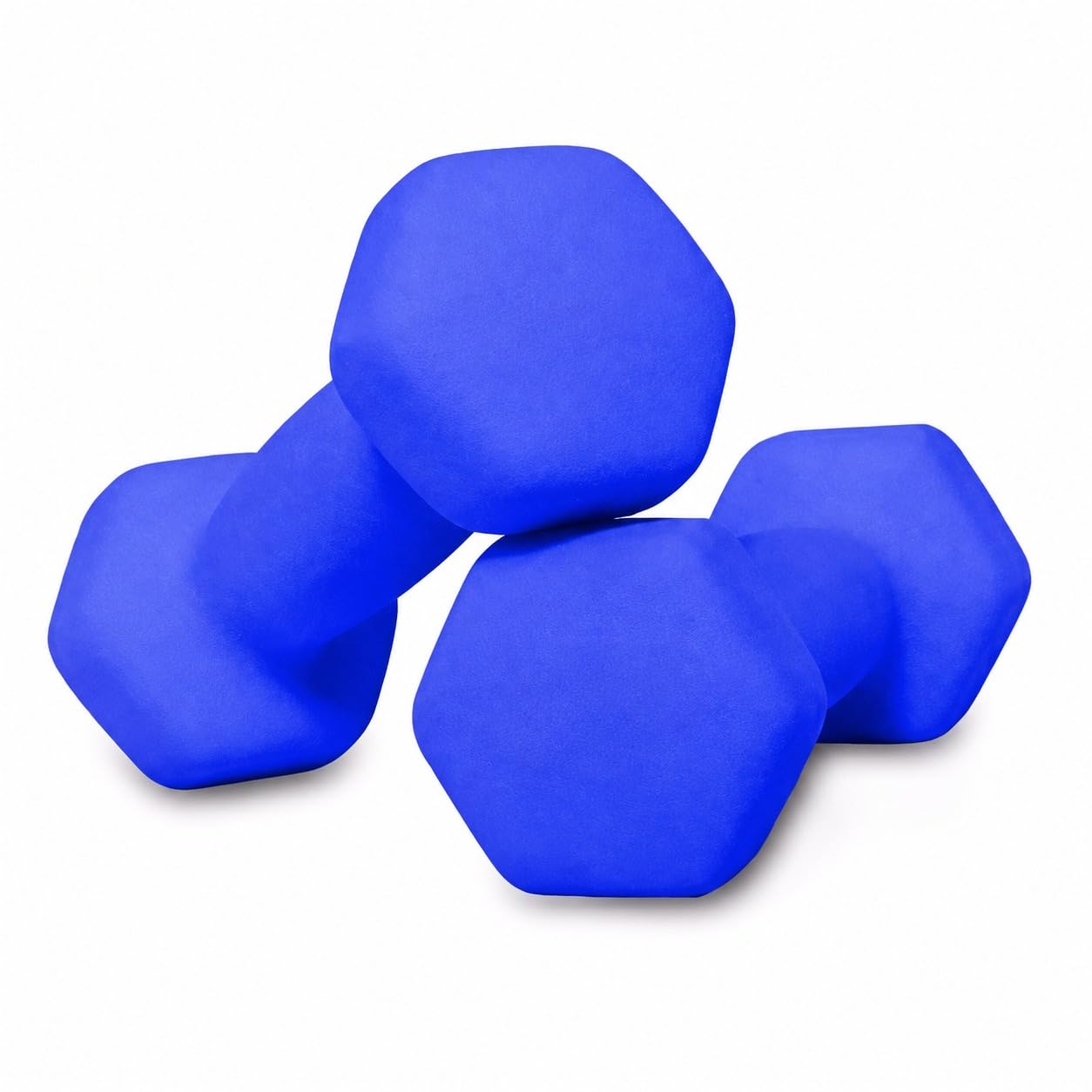 Neoprene Dumbbells Set of Two, Non-Slip Hex Hand Weights for Women & Men, Strength Training, Body Toning, Home Gym Workout Equipment, Fitness Exercise Weight Pair for Arms, Cardio & Full Body Workouts