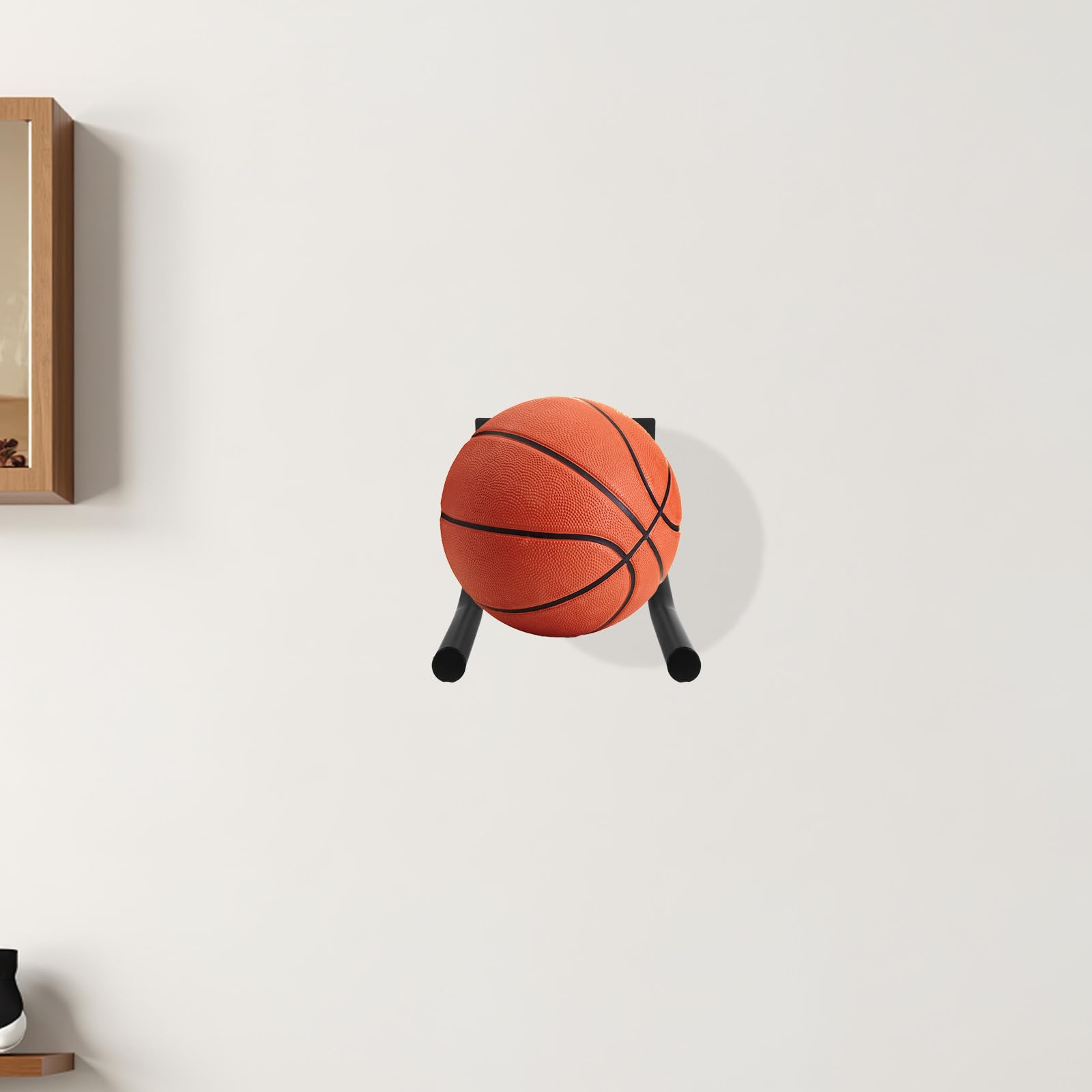 Healeved 2 Soportes para balones de Baloncesto: Soporte de Pared para balones Deportivos, Estante de Almacenamiento para de Baloncesto, Colgante para exhibir de fútbol, ​​Voleibol y fútbol.