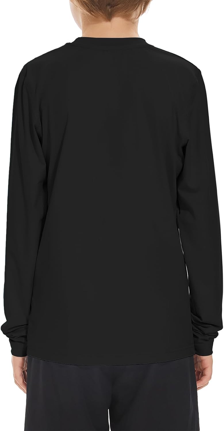 Boy Long Sleeve Rash Guard Shirt UPF 50+ Sun Protection Rashguard Swim Shirt