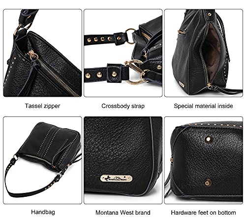 Montana West MWC-G1001 BK Shoulder Bag For Women Hobo Bags Crossbody Black Purse Women'S Shoulder Leather Handbags Mwc-1001S-3Bk thumb #5