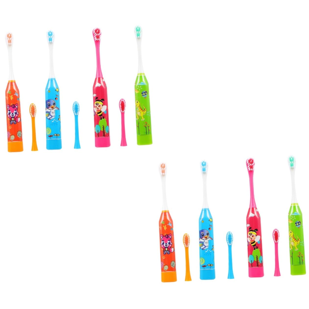 FOMIYES 8 Pezzi Spazzolino Automatico Spazzolino Da Denti Per Bambini Spazzolino Da Denti Di Sicurezza Per Bambini Elettrico Spazzolino Da Denti Per Bambini Eletric Spazzolino Da Denti