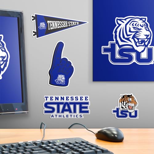 Image of Tennessee State University 10ct Vinyl Large Deluxe Stickers Variety Pack - Laptop, Water Bottle, Scrapbooking, Tablet, Skateboard, Indoor /Outdoor - Set of 10