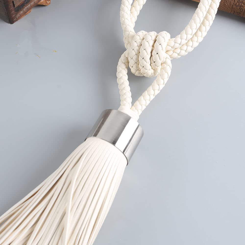 Pezzi Fermatende con Cinghie per Tende, Cinghie con Fibbia, Nastri con Frange E Nappe, Accessori per Tende Bianche（Gold）