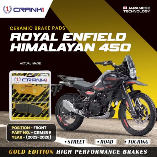 Image of Ceramic Brake Pads Compatible For Royal Enfield Himalayan 450 (2023-2026) - Front - CRM859-1 Set