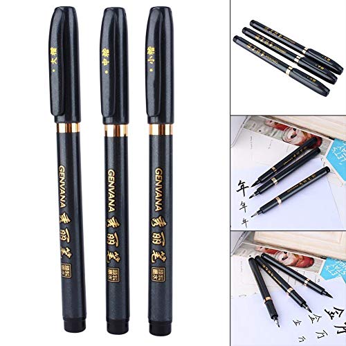 1 Set Bolígrafo de Tinta de Chino Japonés Caligrafía Cepillo de Escritura Herramienta de Dibujo Craft Stationery Marcadores para la Escuela Lienzo