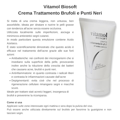 Vitamol Biosoft Crema Trattamento Brufoli Acne E Punti Neri- 40 Ml. - 2
