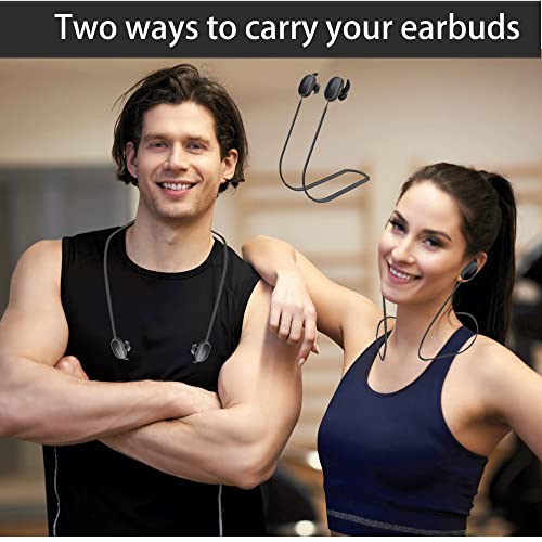 ULITIQ Strap Compatible with Bose QuietComfort Earbuds only, Sports Silicone Earbuds Lanyard, Anti Lost Straps Accessories, Neck Rope Cord Soft, Holder Connector, (Black) by ULITIQ - Used condition - Image 3