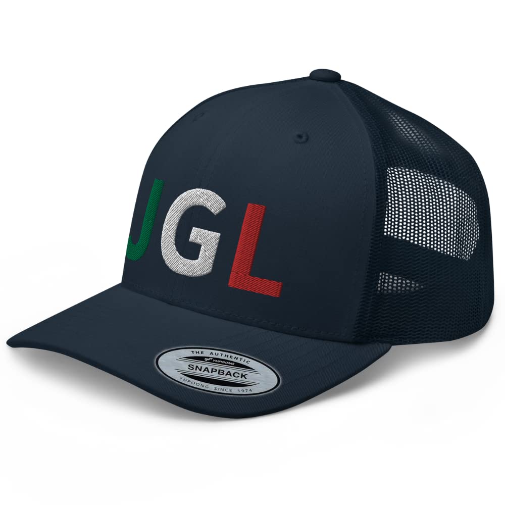 JGL Embroidered Trucker Hat, Chapo Guzman Chapito 701 Snapback Hat Adjustable Cap | Gorra JGL