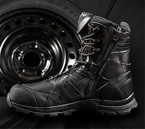 Bottes de randonnée tactiques et chaussures de combat en cuir respirant - 5