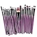 Ninasill Hot Brush, Exclusive 20pcs/set Makeup Brush Set Tools Make-up (Purple)