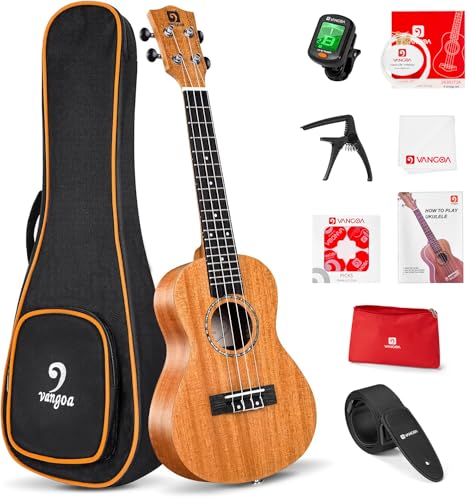 Vangoa Concert Ukulele Beginner Mahogany 23 Inch Adult...