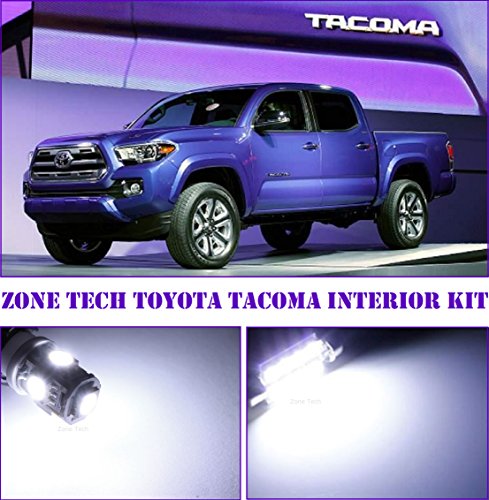 Zone Tech 2005 and Up Tacoma Xenon White 3 Piece LED Interior Kit Automotive Bulb Package