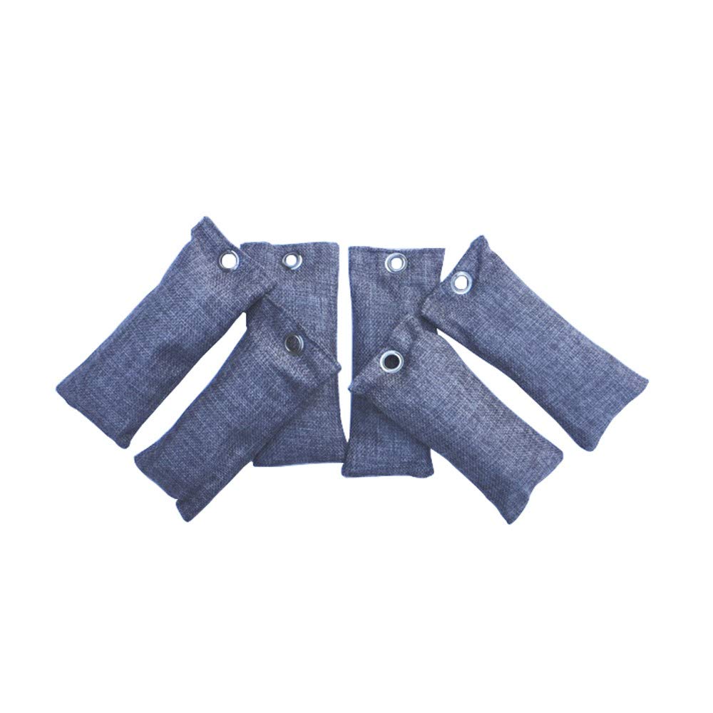 Bellview Goods LLC UMICAM Bamboo Charcoal Deodorizing Air Purifier Bag | 6 Pack | Unscented | Charcoal Air Freshener Bag | For Shoes, Gym, Suitcase, And Closet | Lightweight