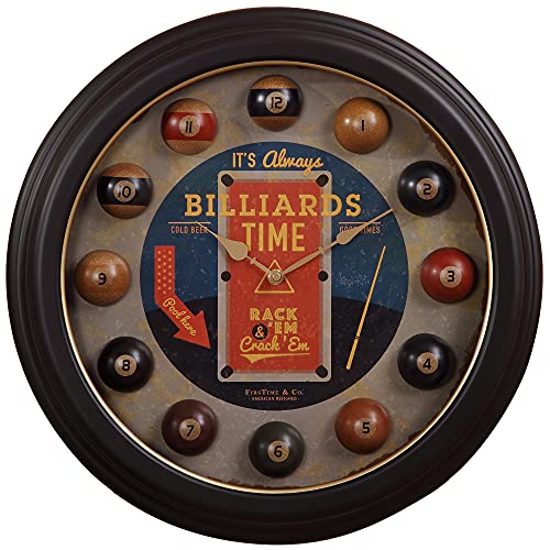 Firstime Billiards Time Clock, Plastic, Traditional Style, 18 X 2.125 X 18 Inches, Black #TOP1