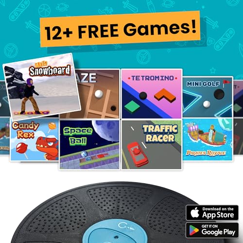 Image of GoBalance Board - App-Enabled Balance Board. Smart Bluetooth Sensor, 12 FREE Interactive Games - Fun, Balance Training and Home Gym Workout! Boost Coordination & Strength for Teens and Adults