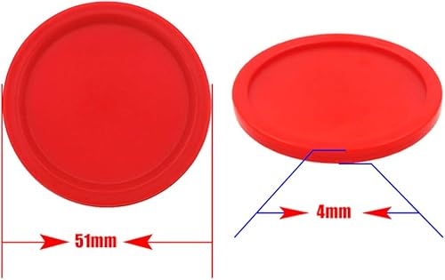 Miniatura 4 de Kisangel 4 unidades 1.969in Air Hockey Pucks Mini plástico Air Hockey Discos de Reemplazo de Mesa Air Hockey Objetivo Deportes Juguete Educativo
