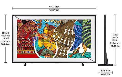 Image of Samsung 138 cm (55 inches) The Frame Series 4K Ultra HD Smart QLED TV QA55LS03AAKLXL (Black)
