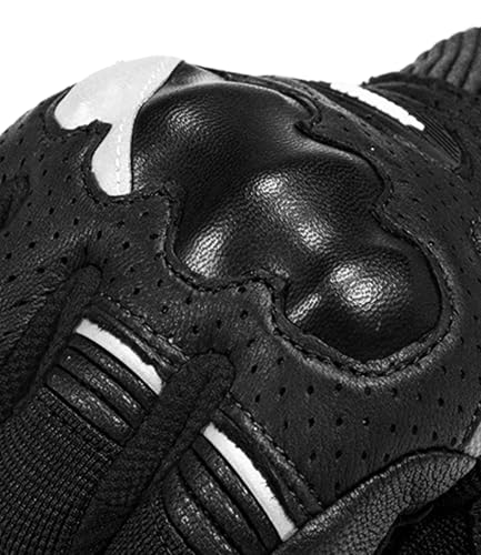 Image of Rynox Air GT 2 Gloves | Short-Cuff Motorcycle Riding Gloves with Impact Protection | All Black, Medium
