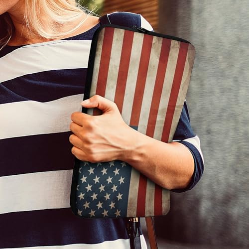 Funda para laptop 13 pulgadas con bandera vintage USA miniatura 7